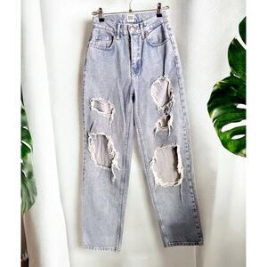 Urban Outfitters Distressed High Rise Baggy Jeans